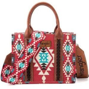 Wrangler Southwestern Print Small Canvas Tote